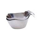 Tablecraft 9803 3 oz Stackable Gravy Boat, Brushed Stainless Steel thumbnail 2