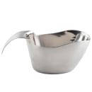 Tablecraft 9808 8 oz Stackable Gravy Boat, Brushed Stainless Steel thumbnail 2