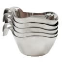 Tablecraft 9808 8 oz Stackable Gravy Boat, Brushed Stainless Steel thumbnail 5