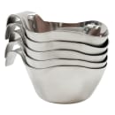 Tablecraft 9812 12 oz Stackable Gravy Boat, Brushed Stainless Steel thumbnail 2