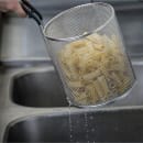 Tablecraft 986 6 1/2" Round Pasta Basket - Stainless Steel thumbnail 5