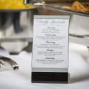 Tablecraft AS811 Acrylic Curved Menu Holder 8 1/2 x 11" thumbnail 3