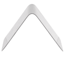 Tablecraft B1 Coffee Table Tent Sign - 2" x 2 1/2", Stainless thumbnail 4