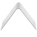 Tablecraft B7 Hot Water Table Tent Sign - 2" x 2 1/2", Stainless thumbnail 4