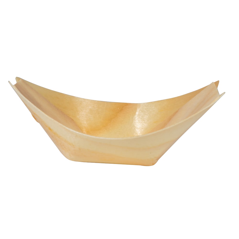 Tablecraft BAMDB3 Disposable Serving Bowl - 3 1/2" x 2", Eco Friendly, Pinewood
