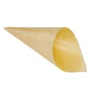 Tablecraft BAMDCN7 4 3/4 oz Disposable Serving Cone - Pinewood thumbnail 2