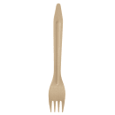 Tablecraft BAMDF65 6 1/2" Disposable Fork, Pinewood thumbnail 3