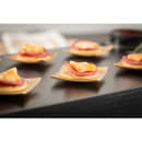 Tablecraft BAMDSBAM2 2 1/2" Square Disposable Dish - Bamboo thumbnail 4