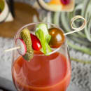 Tablecraft BAML35 3 1/2" Bamboo Card Holder Pick thumbnail 3