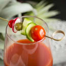 Tablecraft BAML35 3 1/2" Bamboo Card Holder Pick thumbnail 5