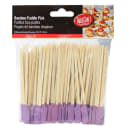 Tablecraft BAMP45PR 4 1/2" Bamboo Paddle Pick, Purple thumbnail 2