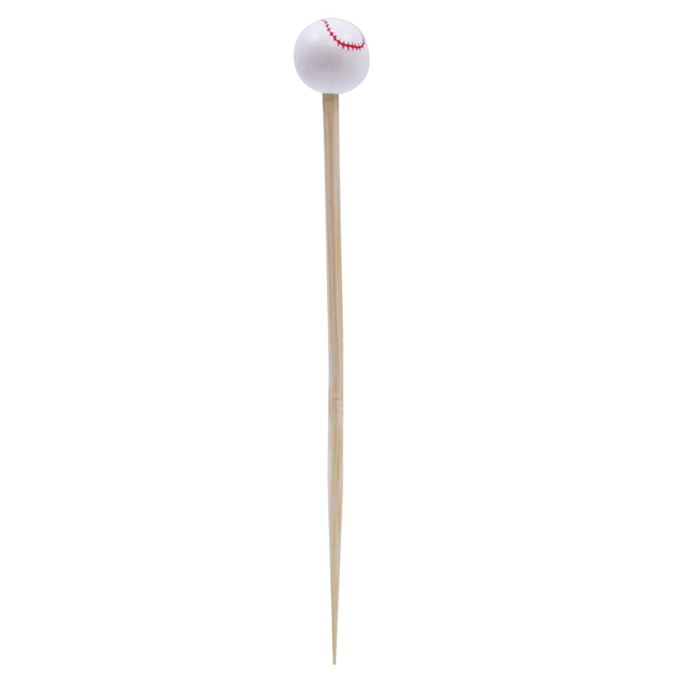 Tablecraft BAMSP145 4 1/2" Bamboo Baseball Pick