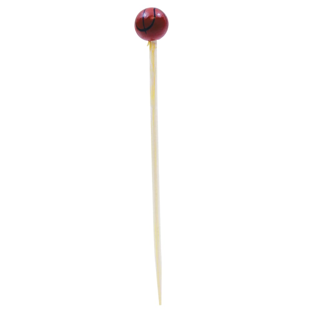 Tablecraft BAMSP245 4 1/2" Bamboo Basketball Pick
