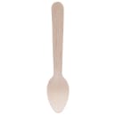 Tablecraft BAMSP425 4 1/4" Disposable Spoon, Pinewood thumbnail 2