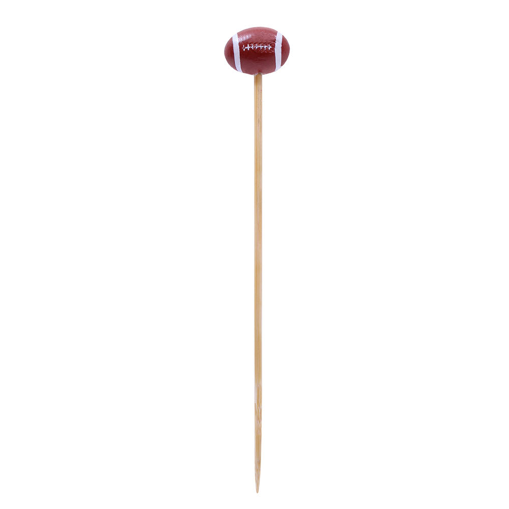 Tablecraft BAMSP645 4 1/2" Bamboo Football Pick