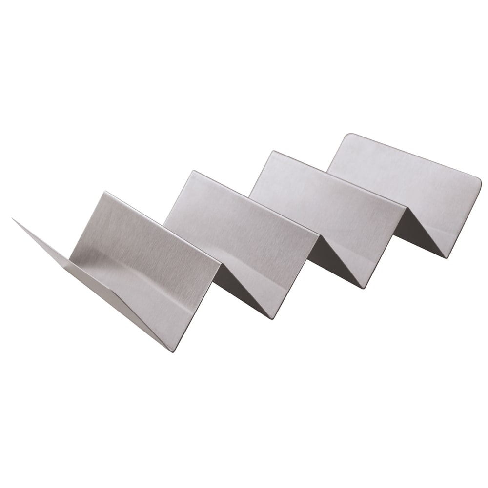 Tablecraft BBQ48 Hot Dog/Taco Prep Tray - 11x4x2" Stainless