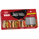 Tablecraft BBQ48 Hot Dog/Taco Prep Tray - 11x4x2" Stainless thumbnail 3
