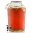 Tablecraft BDG2000 2 Gallon Rustic Country™ Glass Beverage Dispenser - Clear thumbnail 3