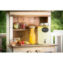 Tablecraft BDG3000 2 Gallon Mason Jar™ Round Glass Beverage Dispenser w/ Infuser - Clear thumbnail 5