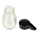 Tablecraft BH2MPBK 2 oz Flip-top Lid Salt/Pepper Shaker - Glass, 3 1/5"H thumbnail 3