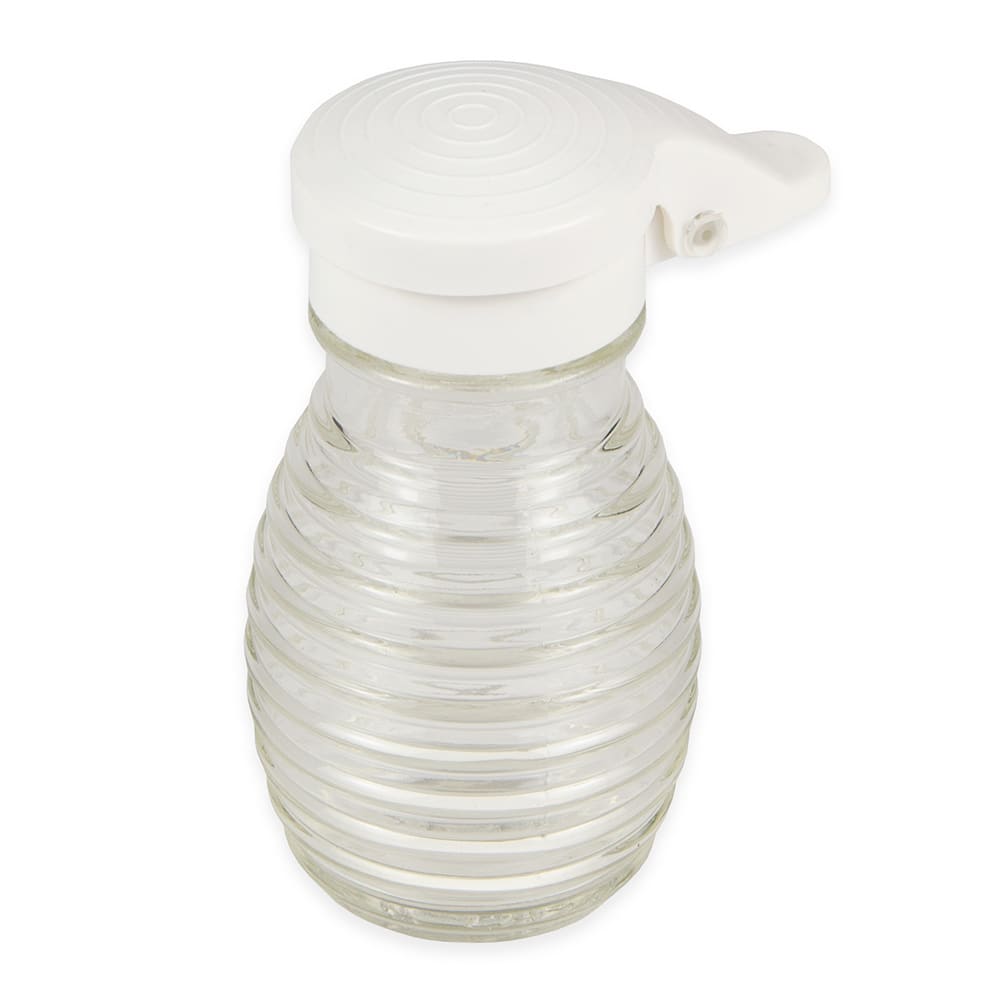 Tablecraft BH2MPW 2 oz Flip-top Lid Salt/Pepper Shaker - Glass, 3 1/5"H