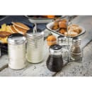 Tablecraft BH857 12 oz Glass Sugar Pourer w/ Side Flap Stainless Steel Top thumbnail 4