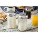 Tablecraft BH857 12 oz Glass Sugar Pourer w/ Side Flap Stainless Steel Top thumbnail 5