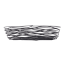 Tablecraft BK11709 Artisan Collection Basket, 9" X 4" X 2 in, Oblong, Black thumbnail 2