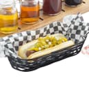 Tablecraft BK11709 Artisan Collection Basket, 9" X 4" X 2 in, Oblong, Black thumbnail 5