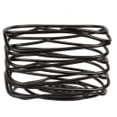 Tablecraft BK156 Rectangular Sugar Caddy - Metal, Black thumbnail 3