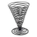 Tablecraft BK157 Artisan Collection Appetizer Cone, 4 3/4 x 6 3/4 in, Black Powder Coated Metal thumbnail 2