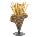 Tablecraft BK157 Artisan Collection Appetizer Cone, 4 3/4 x 6 3/4 in, Black Powder Coated Metal thumbnail 4