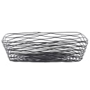 Tablecraft BK17212 Rectangular Artisan Collection Basket, 12 L x 9 W x 3 1/2"H, Metal, Black thumbnail 4