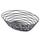 Tablecraft BK17409 Artisan Collection Basket, 9" X 6" X 2 1/4 in, Oval, Black thumbnail 2