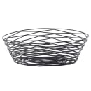Tablecraft BK17410 Artisan Collection Basket, 10" X 7" X 2 1/2 in, Oval, Black thumbnail 2