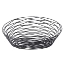 Tablecraft BK17410 Artisan Collection Basket, 10" X 7" X 2 1/2 in, Oval, Black thumbnail 3