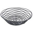 Tablecraft BK17508 Artisan Collection Basket, 8" X 2" Round, Black thumbnail 3