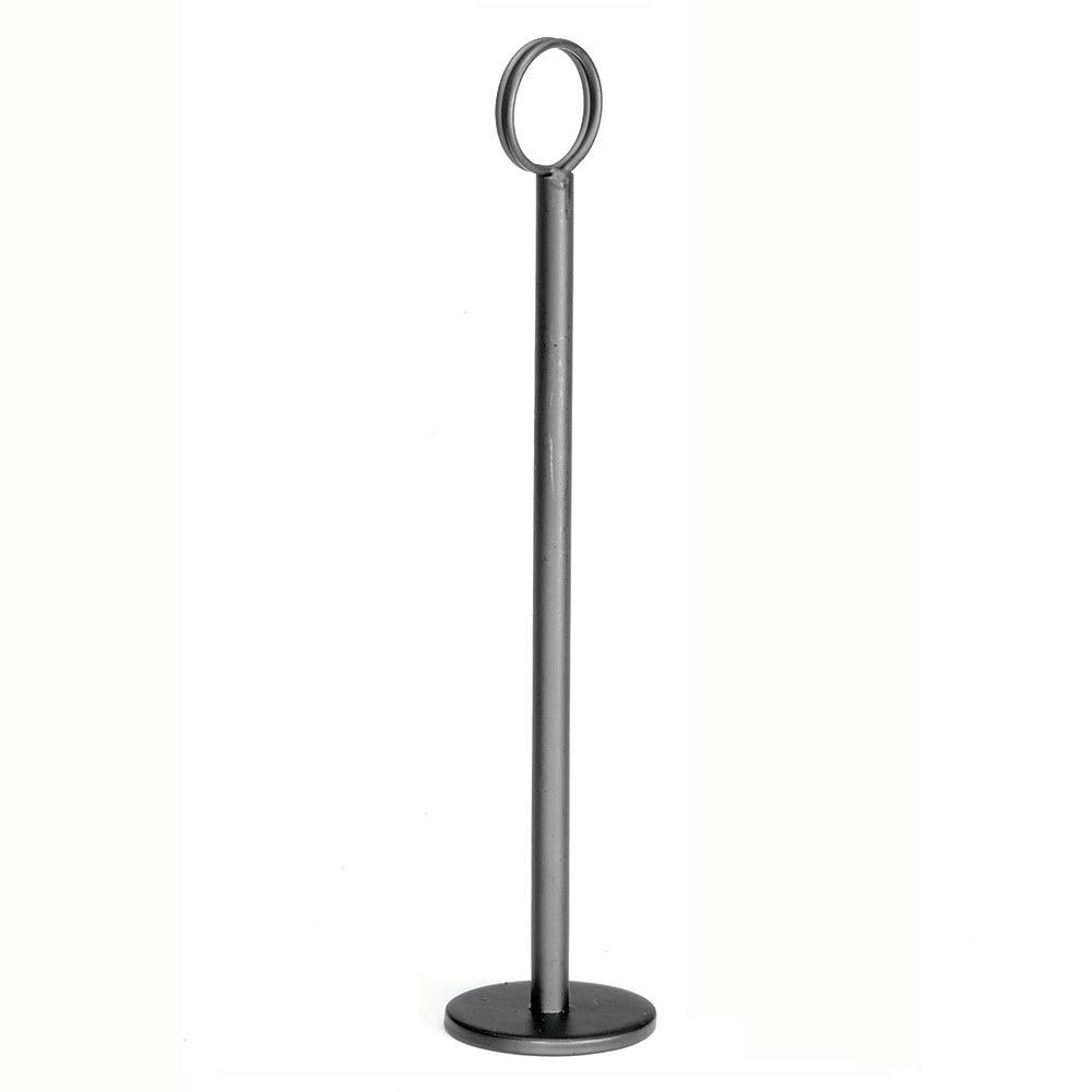 Tablecraft BK1908 8" Number Card Holder - Steel, Black