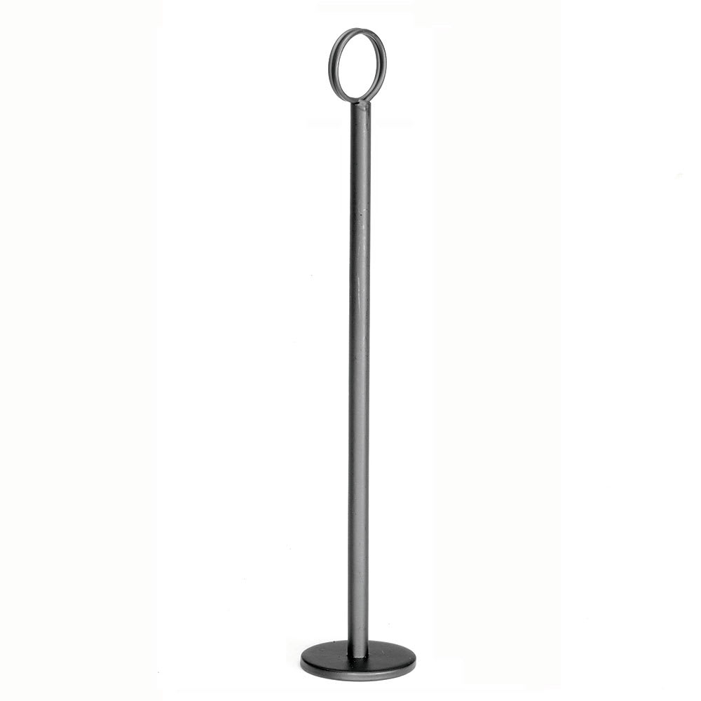 Tablecraft BK1912 12" Number Card Holder - Steel, Black