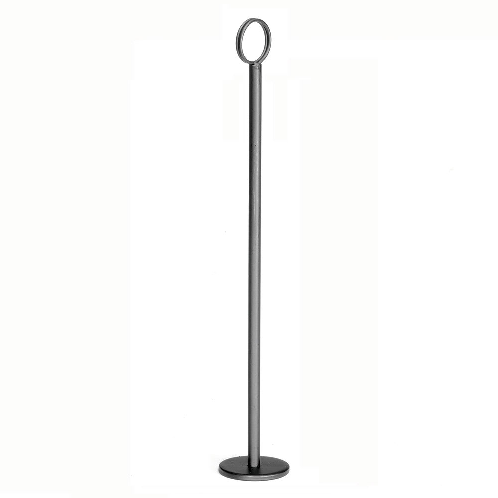 Tablecraft BK1915 15" Number Card Holder - Steel, Black