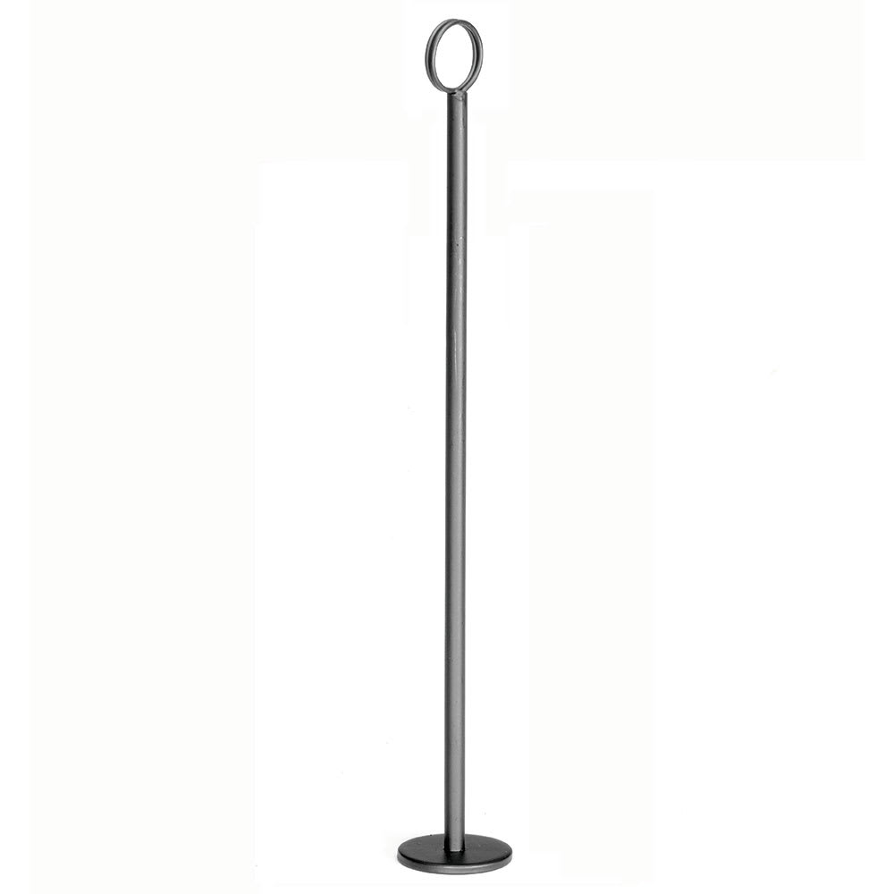 Tablecraft BK1918 18" Number Card Holder - Steel, Black
