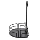 Tablecraft BK59512 Half-Moon Condiment Caddy - Metal, Black thumbnail 3