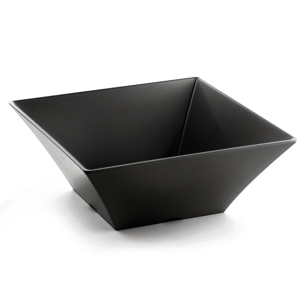 Tablecraft BKMB125 216 oz Square Melamine Bowl, Black