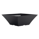 Tablecraft BKMB125 216 oz Square Melamine Bowl, Black thumbnail 2