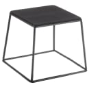 Tablecraft BKR4 4 Piece Rectangular Metal Riser Set w/ Non-Slip Rubber Tops, Black thumbnail 2