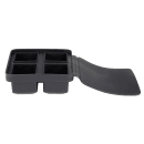 Tablecraft BSCT2 4 Section Ice Cube Tray - Silicone, Black thumbnail 2