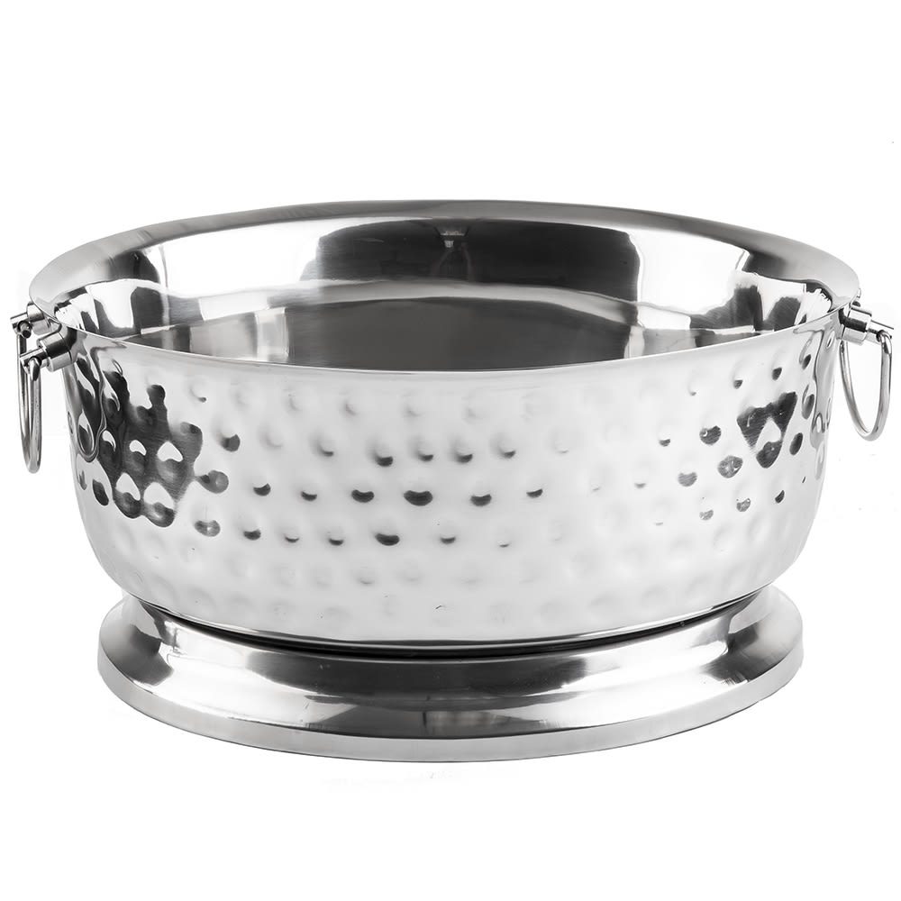 Tablecraft BT1815 4 9/10 gal Oval Cooling Tub - 18"L x 15 1/4"W x 8 3/4"H, Stainless Steel