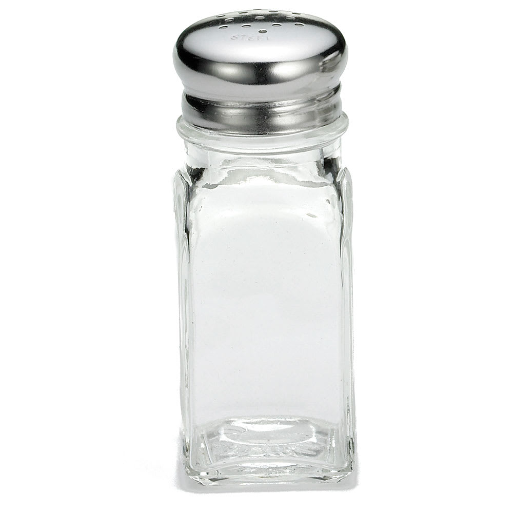 Tablecraft C154-12 2 oz Salt/Pepper Shaker - Glass, 4"H