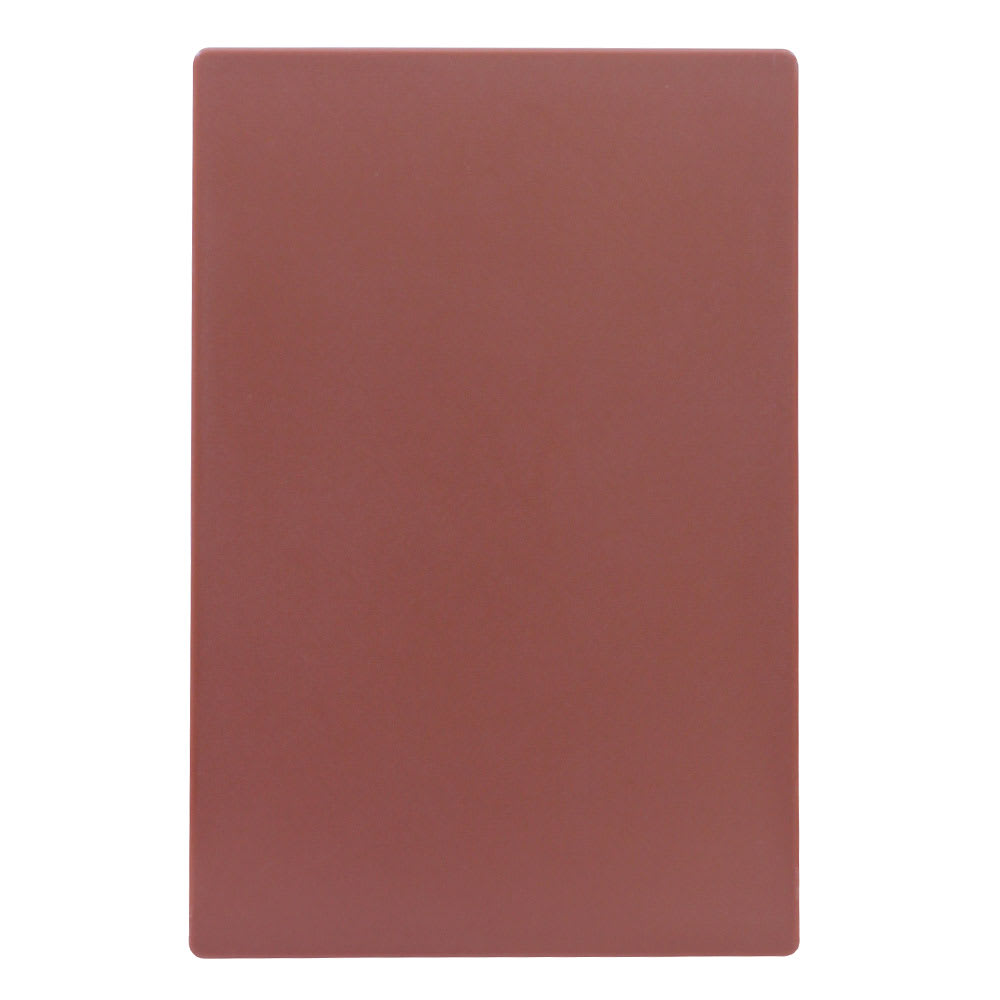 Tablecraft CB1218BRA Brown Polyethylene Cutting Board, 12 x 18 x 1/2", NSF Approved