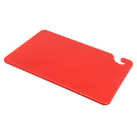 Tablecraft CB1218RA Red Polyethylene Cutting Board, 12 x 18 x 1/2", NSF Approved thumbnail 3